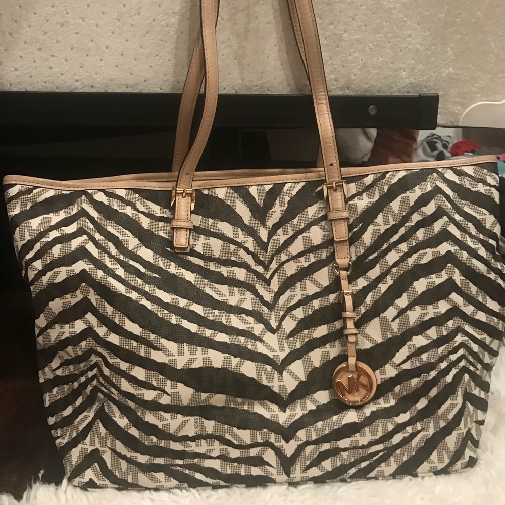Michael Kors Zebra Print Laptop Bag
